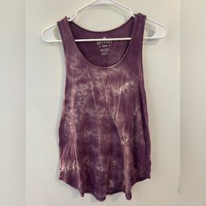 Aerie Tie-Dye Purple Tank Top